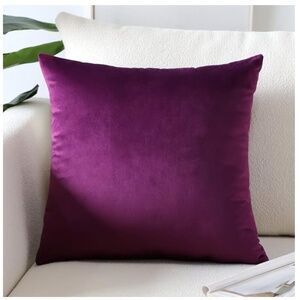 Set of 2 Velour Euro Pillow Cases